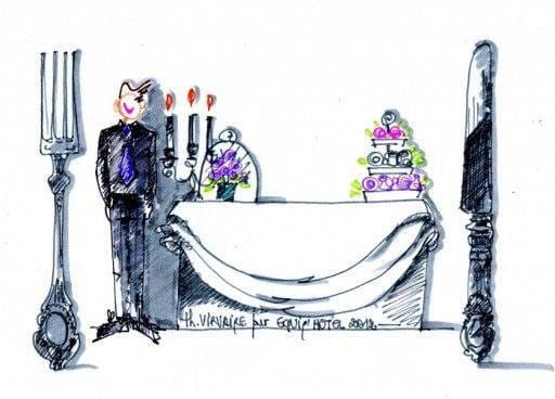l'art de recevoir laurent_delporte_dessin_art_de_recevoir