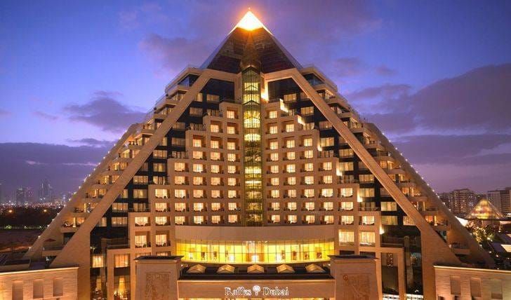 Facade Raffles Dubai Laurent Delporte