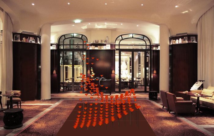 Revisiter les fleurs du lobby d’hôtel