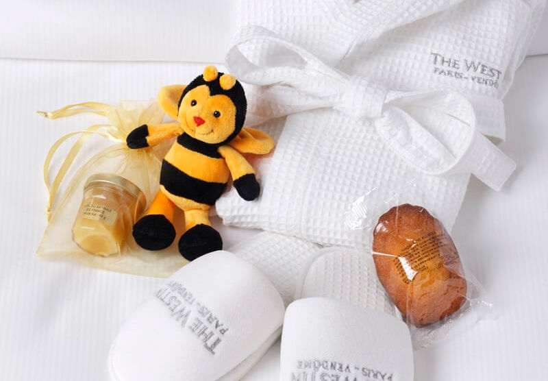 kit enfant avec barboteur comme cadeau de bienvenue à l'hôtel